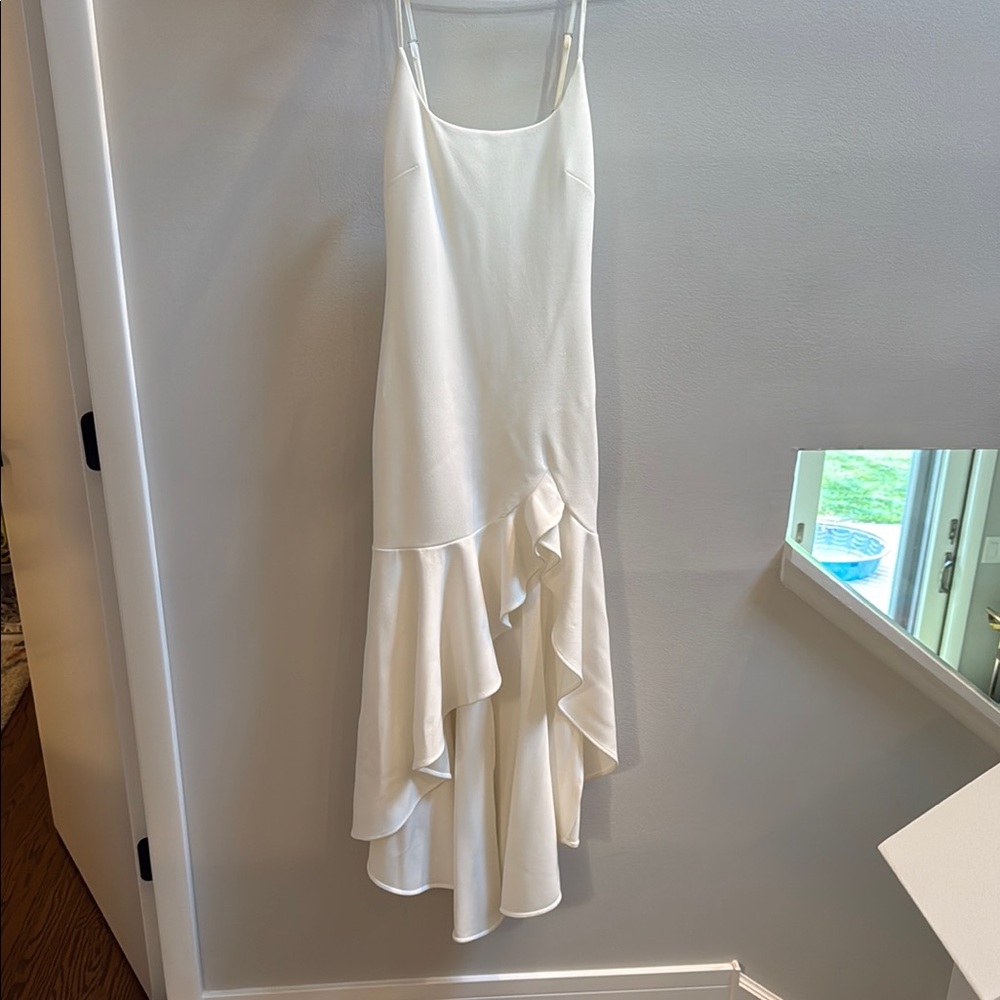 White Ruffle Dress